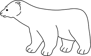 Polar Bear Line Art Clip Arts - Polar Bear Transparent Background Clipart, HD Png Download PNG with transparent background