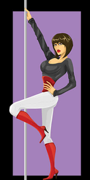 Pole_ Dancer_ Illustration_ Vector PNG