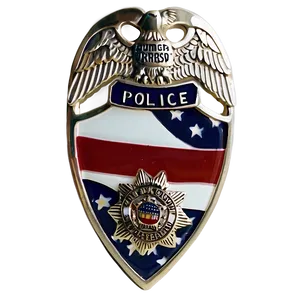 Police Badge With Flag Png 60 PNG Image