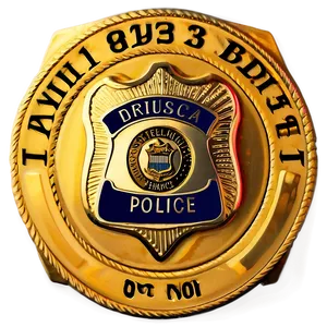 Police Badge With Name Tag Png Ktb35 PNG Image