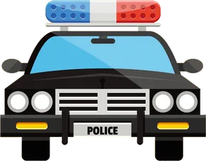 Police Car Illustration.png PNG Image