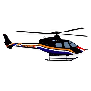 Police Helicopter Silhouette Png Csj48 PNG Image