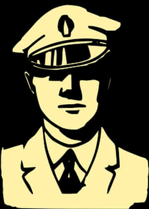 Police Officer Vector Portrait PNG image with transparent background