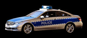 Police Patrol Car Mercedes Benz PNG with transparent background