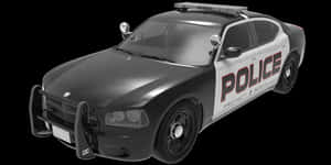 Police Patrol Car3 D Model PNG image with transparent background