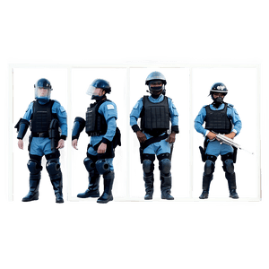 Police Riot Gear PNG puf PNG image with transparent background