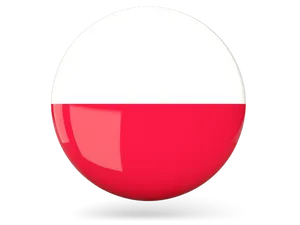 Polish Flag Easter Egg PNG Image