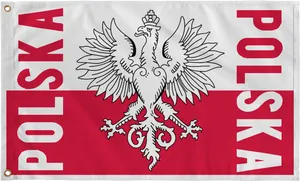 Polish National Flagwith Coatof Arms PNG Image