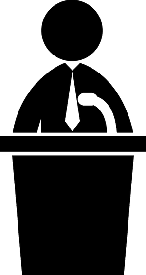 Political Candidate Speech Svg Png Icon Free Download - Election Candidate Png, Transparent Png PNG image with transparent background