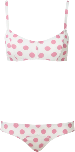 Polka Dot Bikini Set PNG Image