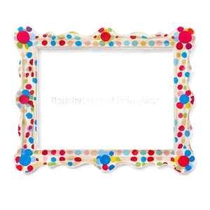 Polka Dot Cute Frame Png 17 PNG Image