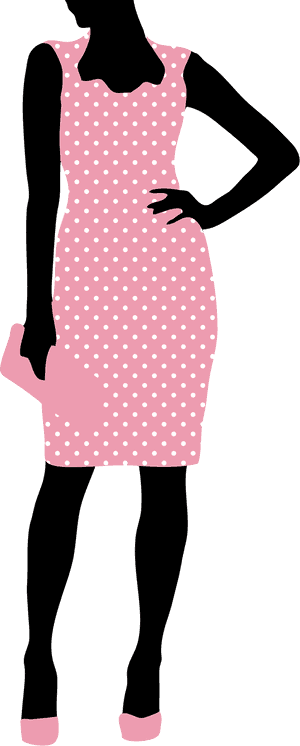 Transparent Skirt Clipart - Woman In Dress Vector Png, Png Download PNG