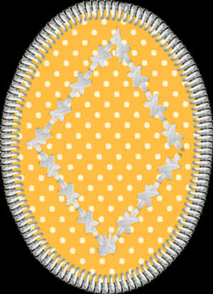 Polka Dot Easter Egg Design PNG image with transparent background