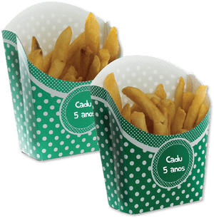 Polka Dot Fry Containers5th Anniversary PNG image with transparent background