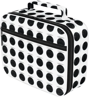 Polka Dot Makeup Case PNG Image