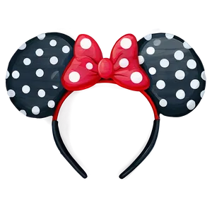 Polka Dot Minnie Mouse Ears Png Kxn51 PNG Image