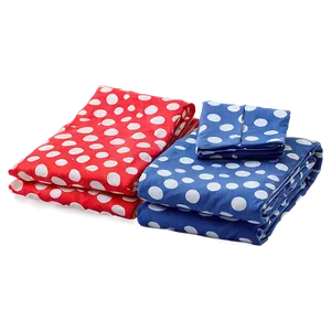 Polka Dot Sheet Set Png 06242024 PNG Image