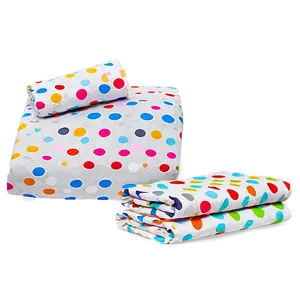 Polka Dot Sheet Set Png Vey PNG Image