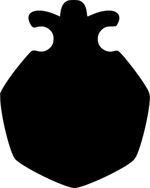 Pomegranate Silhouette Graphic PNG Image