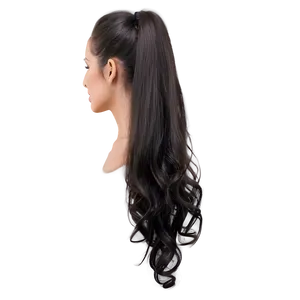 Ponytail For Long Hair Png 39 PNG Image