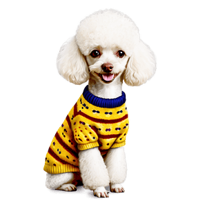Poodle in Sweater PNG 84 PNG image with transparent background