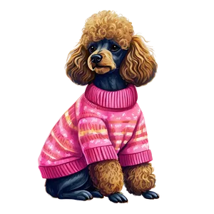 Poodle In Sweater Png Rws31 PNG Image