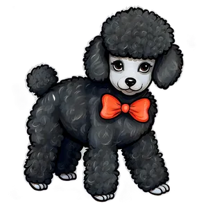 Poodle With Bow Design Png Uvc77 PNG Image