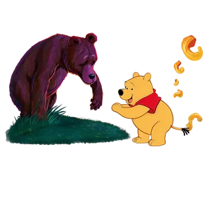 Pooh Bear And Lumpy Png Ecg17 PNG Image