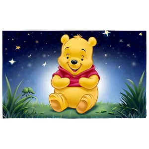 Pooh Bear At Night Png Gbc57 PNG Image