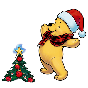 Pooh Bear Christmas PNG gmj PNG