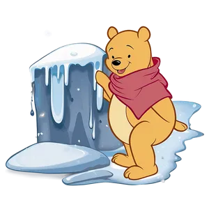 Pooh Bear In Snow Png 06202024 PNG Image