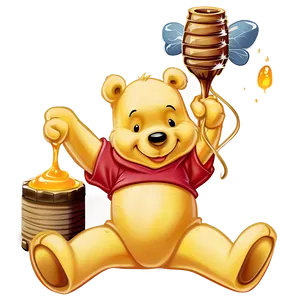 Pooh Bear With Honey Png Uye30 PNG Image