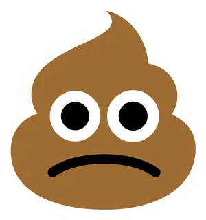 Poop Emoji Frown PNG Image