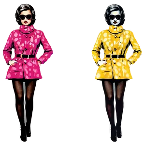 Pop Art Inspired Fashion Png Xmv PNG Image