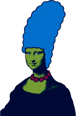 Pop Art Mona Lisa PNG Image