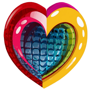 Pop Art Style Heart PNG 06242024 PNG image with transparent background