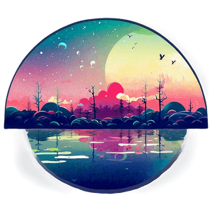 Pop Surrealism Landscape PNG pkj PNG image with transparent background