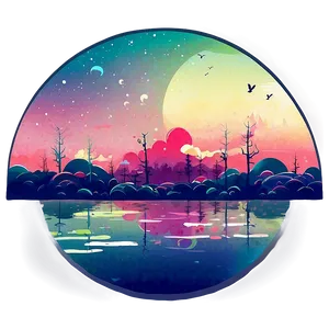 Pop Surrealism Landscape Png Pkj PNG Image