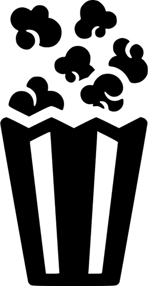 Popcorn Snack Cinema - Popcorn Icon Png, Transparent Png PNG