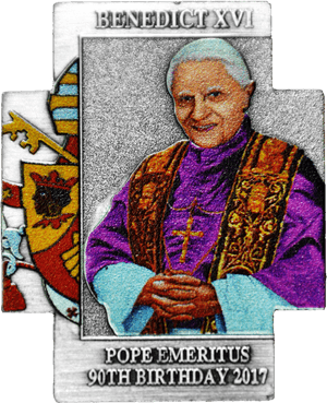 Pope Emeritus Benedict X V I90th Birthday Commemoration PNG image with transparent background
