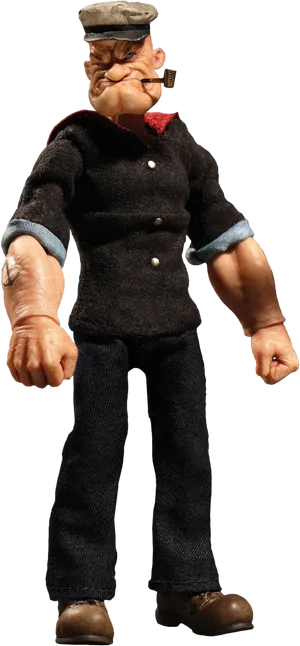 Popeye Figure Standing Pose PNG Image