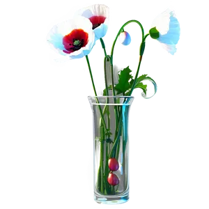 Poppy In Vase Png 28 PNG Image