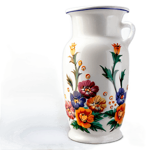 Porcelain Flower Jug PNG rcd78 PNG with transparent background