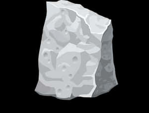 Porous Rock Vector Illustration PNG with transparent background