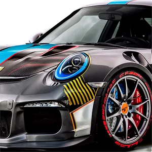 Porsche 911 Gt3 Rs Racing Edition Png 06292024 PNG Image