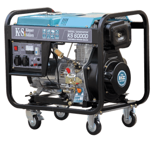 Portable Diesel Generator K S6000 D PNG image with transparent background