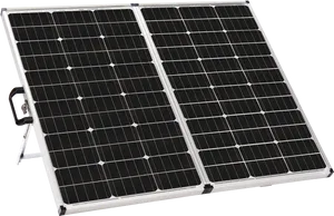 Portable Solar Panel Setup PNG Image