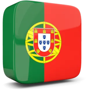 Portuguese Flag3 D Icon PNG Image