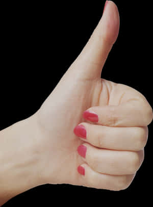 Positive Gesture Thumbs Up PNG image with transparent background
