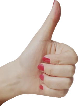 Positive Gesture Thumbs Up PNG Image